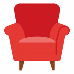 Fototapeta premium red leather armchair