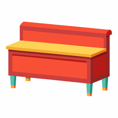 3d render of a bench
