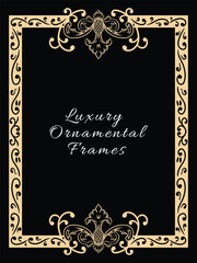 Classic Ornamental Border Vector in Luxury Style