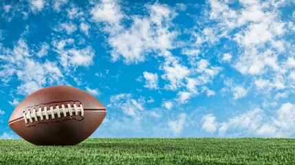 Football action on a field under clear sky sports content outdoor environment dynamic perspective