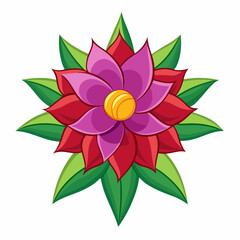 vector illustration of lotus flower