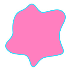 Abstract doodle shape decorative element