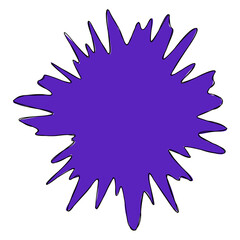 Abstract doodle shape decorative element