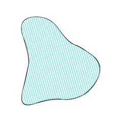 Abstract doodle shape decorative element