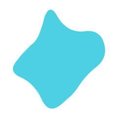 Abstract doodle shape decorative element