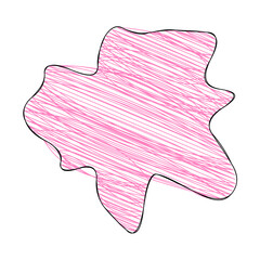 Abstract doodle shape decorative element