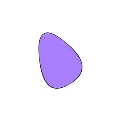 Abstract doodle shape decorative element