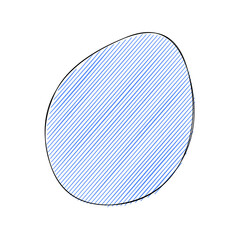 Abstract doodle shape decorative element