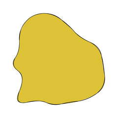 Abstract doodle shape decorative element