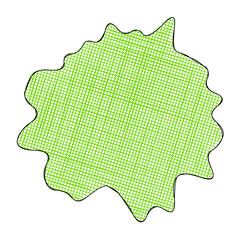 Abstract doodle shape decorative element