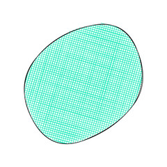 Abstract doodle shape decorative element