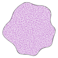Abstract doodle shape decorative element