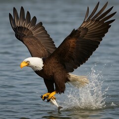 Obraz premium american bald eagle