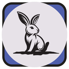 Vector Rabbit Silhouette