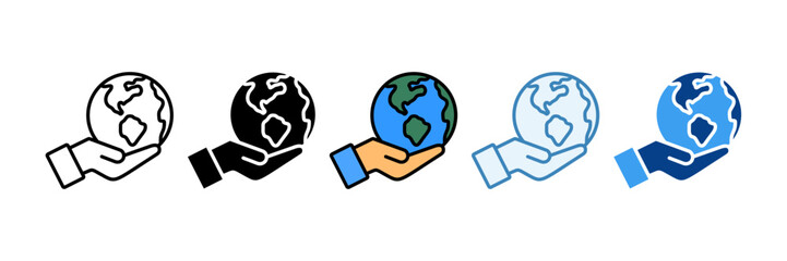 Save The World  Icon Set Multiple Style Collection