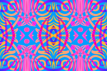 Beautiful classic design colourful background with light glow line art pattern of indonesian culture traditional batik