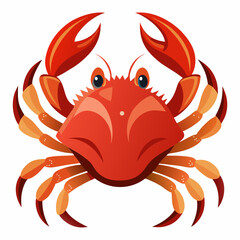 vector illustration of a crab