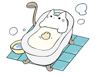 猫足バスタブ ねこ