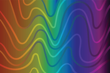 Rainbow Gradient Abstract Background Vector