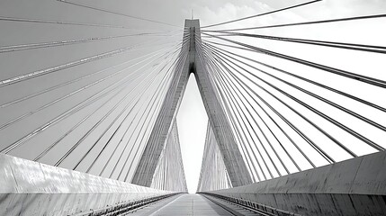 Obraz premium Modern cable-stayed bridge