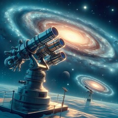 Telescopes gaze as might h