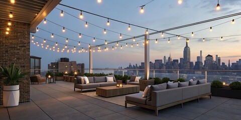 Lounge chairs at the beach and in the park offer tranquil escapes from the urban cityscape under the vast sky