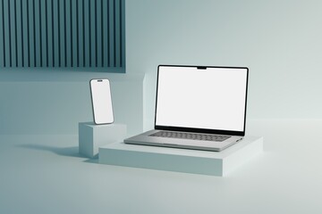 Responsive Web Design and website Mockup, Devices Mock up, Smartphone desktop tablet laptop template Mockup