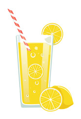 Drink Lemonade Soda - Vector Illustration
