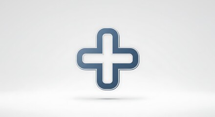 Obraz premium Plus Sign on Bright Background