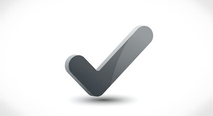 Check Mark Graphic in Gray