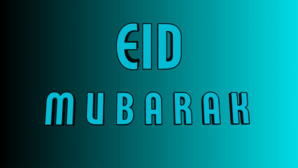 eid mubarak text effect vector image eid mubarak logo vector design background