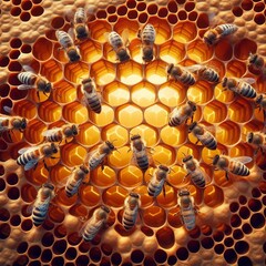 Honeycomb in space and material