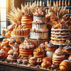 Bakery Display Colorful Complexity