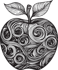 Watermelon line art illustration in black and white minimalist style perfect for fruit themed packaging recipe cards kitchen decor and natural lifestyle content