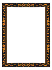 Luxury Border Design Vector with Ornamental Curves