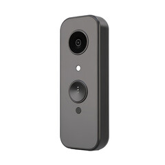 Obraz premium Modern Smart Doorbell with Camera and Two-Way Audio for Enhanced Home Security on transparent background