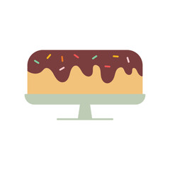 vector illustration of a cake