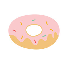 vector illustration of a donut