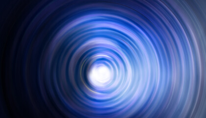 Un tourbillon lumineux en nuance de bleu et de violet.
