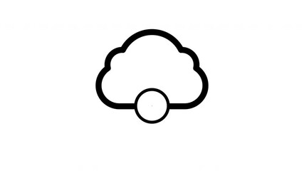 cloud computing animated icon