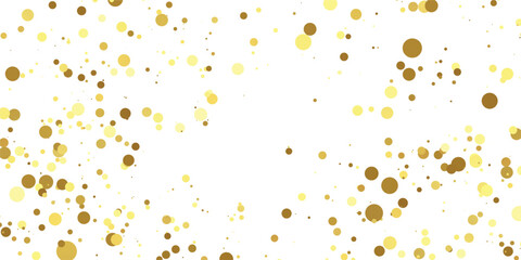 Abstract Golden doted glitter on transparent background. Luxury sparkling confetti. Creating a Magical and Elegant Celebration Effect. gold, luxury, isolated, light, background, white, vector, 