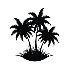 Fototapeta premium palm tree beach logo