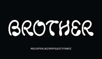 Creative Hand Drawn Uppercase. Street Art Classic Lettering Fashion Designs Typography modern serif decorative vintage concept vector illustration