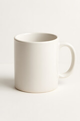 Fototapeta premium White cup on white background