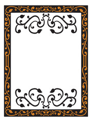 Luxurious Certificate Border Vector with Ornament