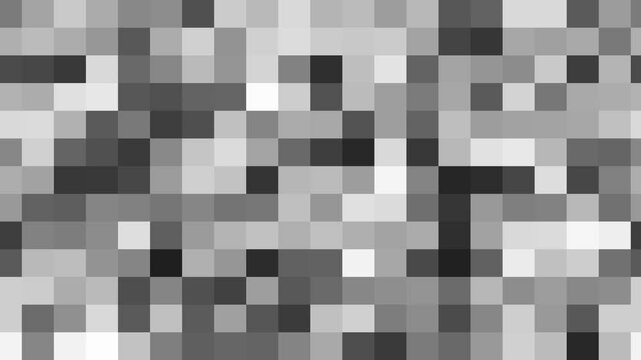 右に流れるモザイク柄のループ背景素材,グレー