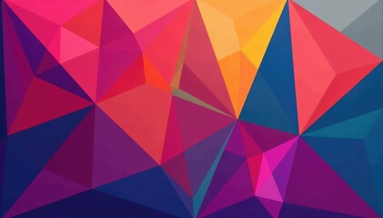 Fototapeta premium Repeating triangle shapes form a vibrant geometric design , art, geometric shapes, contemporary