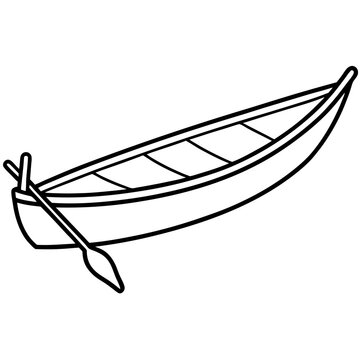 Conoe vector line art on white background