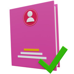 Concept of checking the background of the person and getting the correct authorization. 3d illustration.