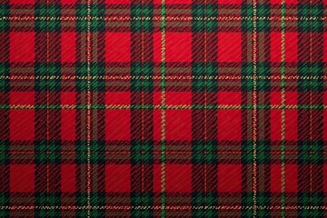 Classic red and green plaid seamless textile pattern, digital, woven, surface